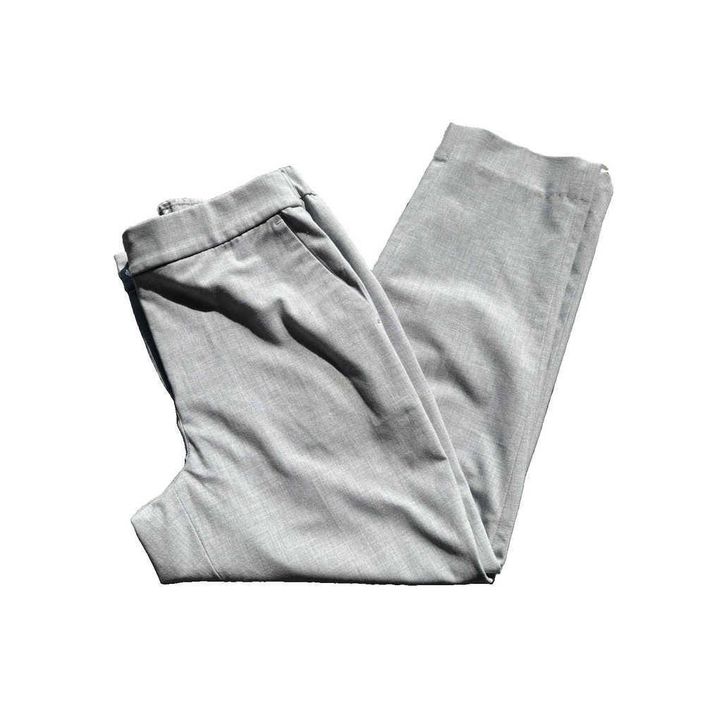 J.Crew Factory Holland Pants Women's 4 Petite Gray Elastic Back Workwear